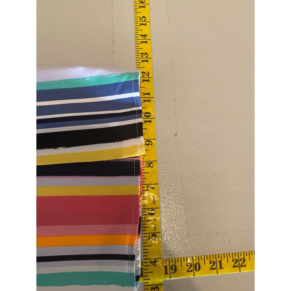 NEW NY & Co. Multicolored Striped Palazzo Pants Elastic Waist Small - Picture 11 of 11